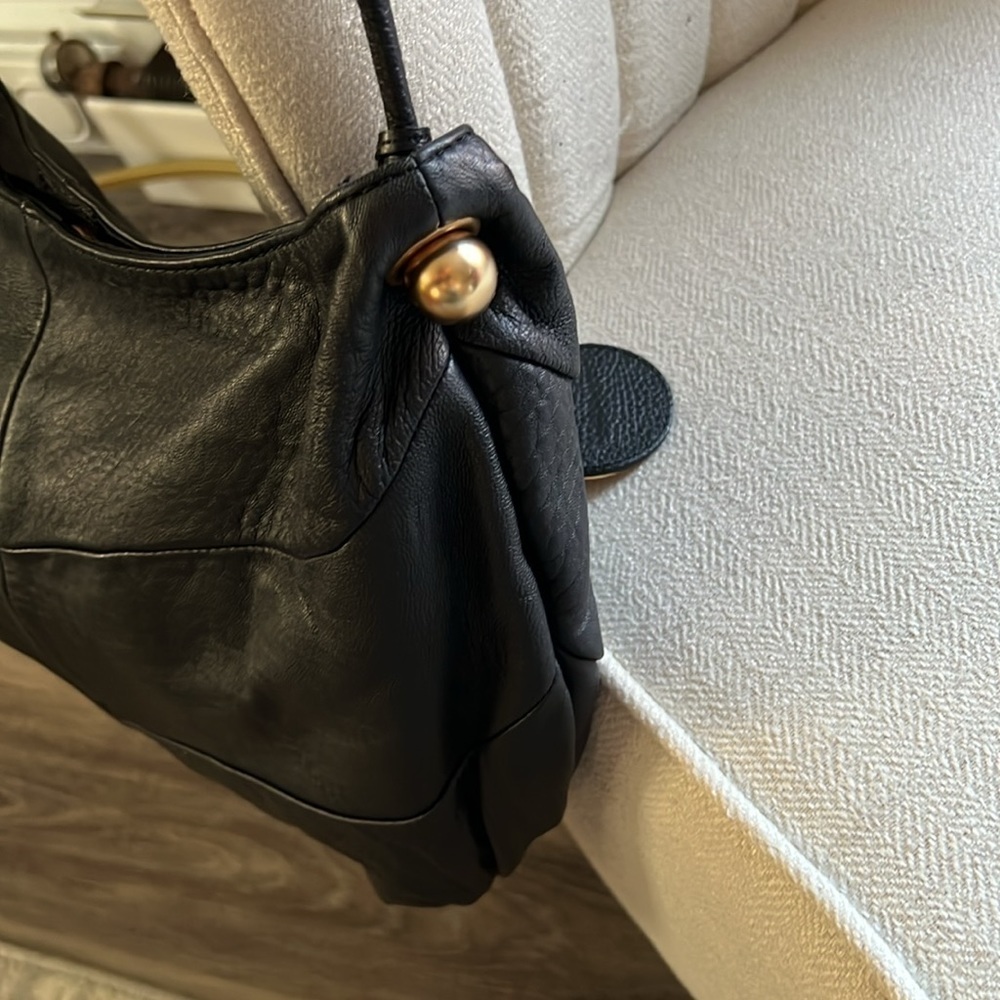 See by Chloe Black Shoulder Bag Women’s Leather Hobo Purse with Braided Strap - Picture 10 of 17